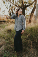 Everyday Outback Eclipse Navy Organic Linen Pants - Outback Linen Co