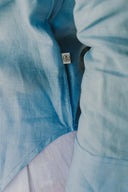 Everyday Sky Blue Organic Linen Long Sleeve Shirt - Outback Linen Co