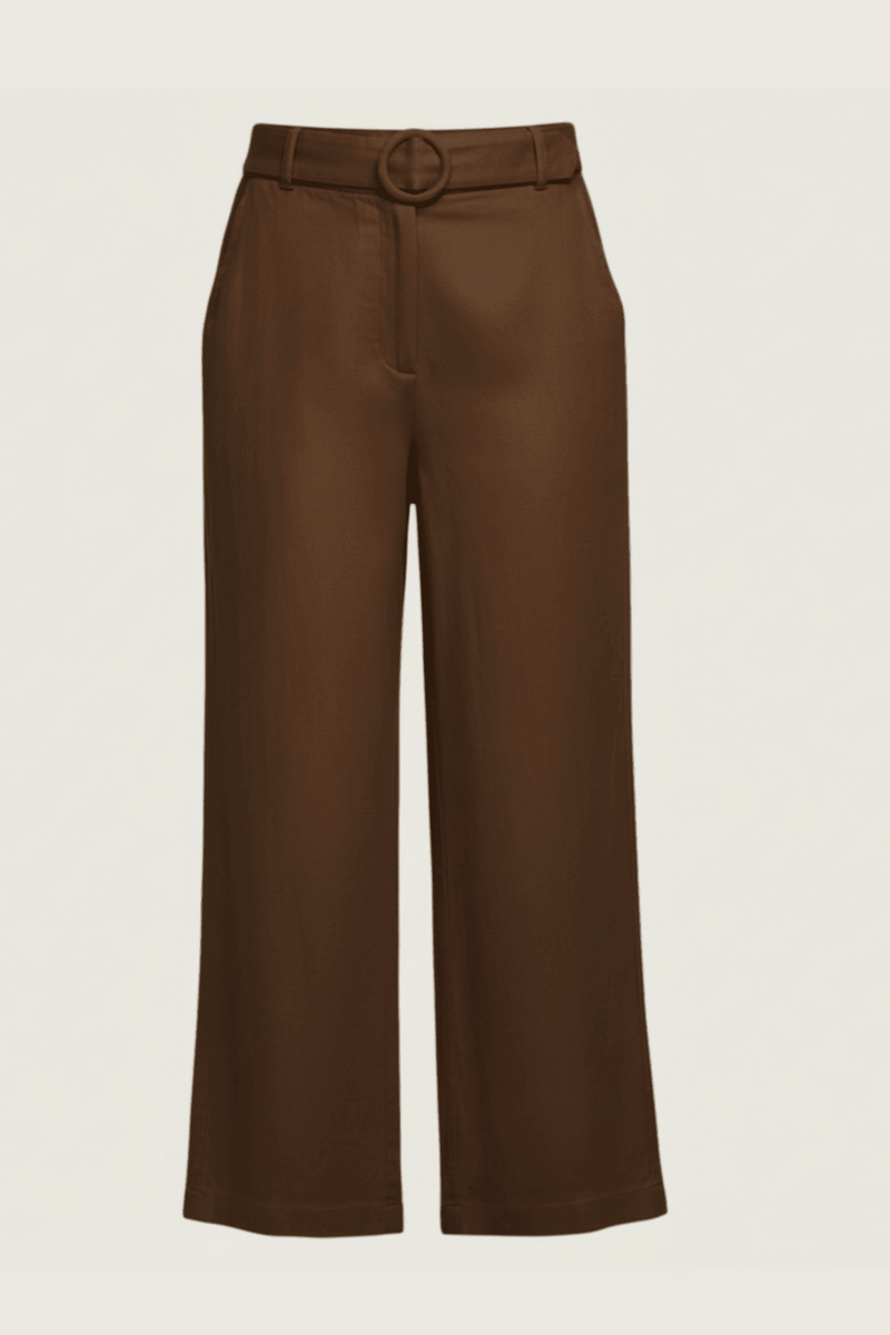 Everyday Smoked Cocoa Organic Linen Pants - Outback Linen Co