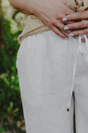 Everyday White Organic Linen Pants - Outback Linen Co
