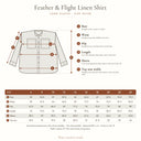 Feather and Flight Linen Shirt size guide