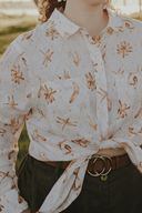 Golden Flight Organic Linen Long Sleeve Shirt - Outback Linen Co