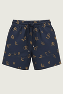 Lady Jane Denim Dark Embroidered Shorts - Outback Linen Co