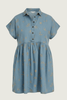 Lady Jane Denim Sky Blue Embroidered Dress - Outback Linen Co