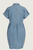 Lady Jane Denim Sky Blue Embroidered Dress - Outback Linen Co