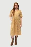 Short Sleeve Linen Dress