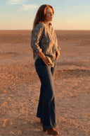 Lady Jane Spinifex Embroidered Long Sleeve Linen Shirt - Outback Linen Co