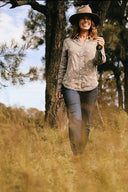 Lady Jane Spinifex Embroidered Long Sleeve Linen Shirt - Outback Linen Co