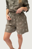 Linen Shorts - Embroidered - Lady Jane