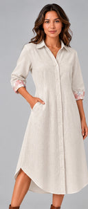Everyday Linen Dress - She's Arrived [Pre-Order]