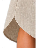 Stone – Everyday Linen Dress - She's Arrived [Pre-Order], hem detail