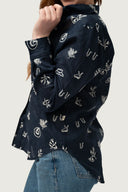 Lady Jane Linen Shirt - Eclipse Navy