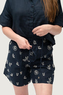 Linen Shorts - Embroidered - Lady Jane
