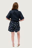 Linen Shorts - Embroidered - Lady Jane