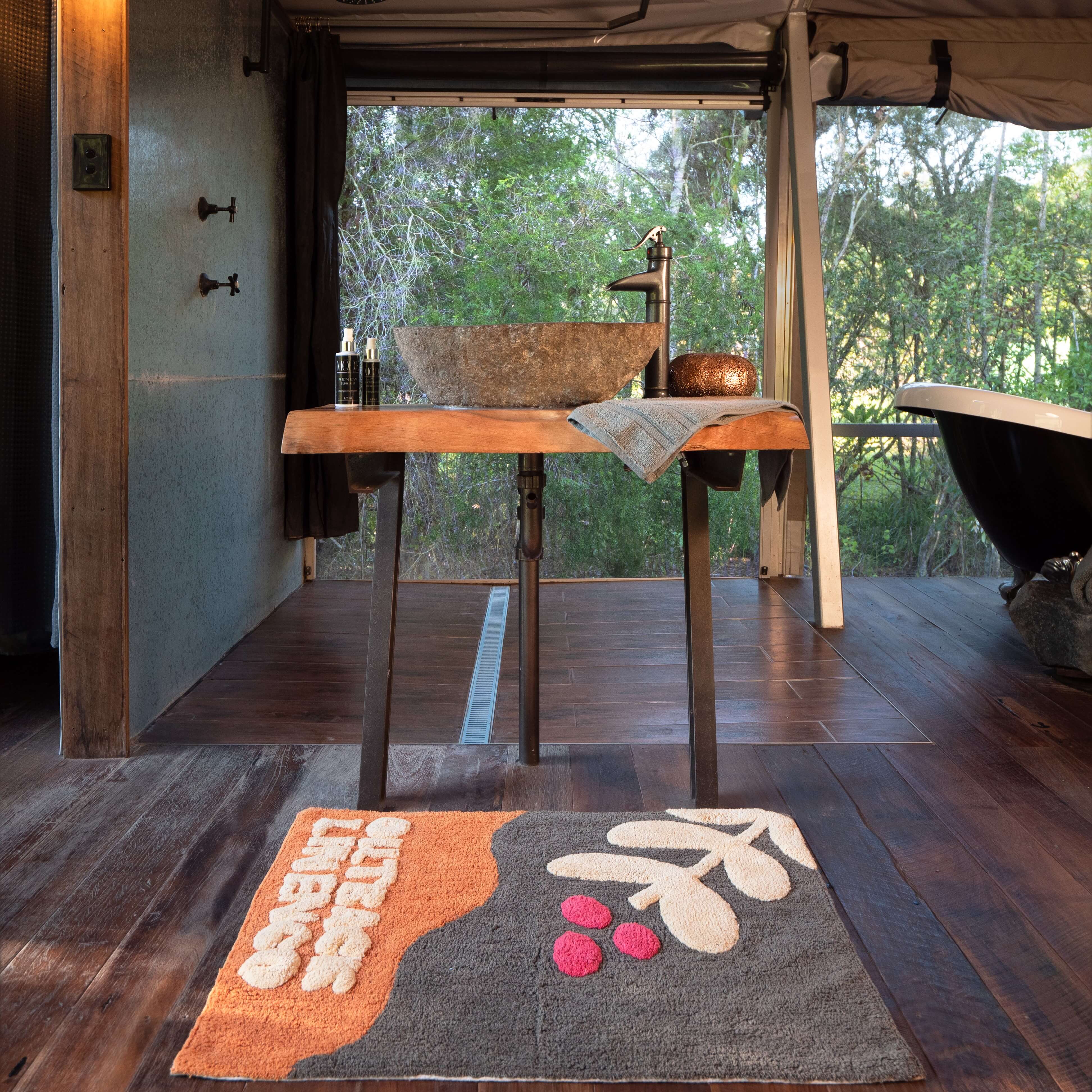 Outback Linen Co Signature Organic Cotton Luxury Bath Mat