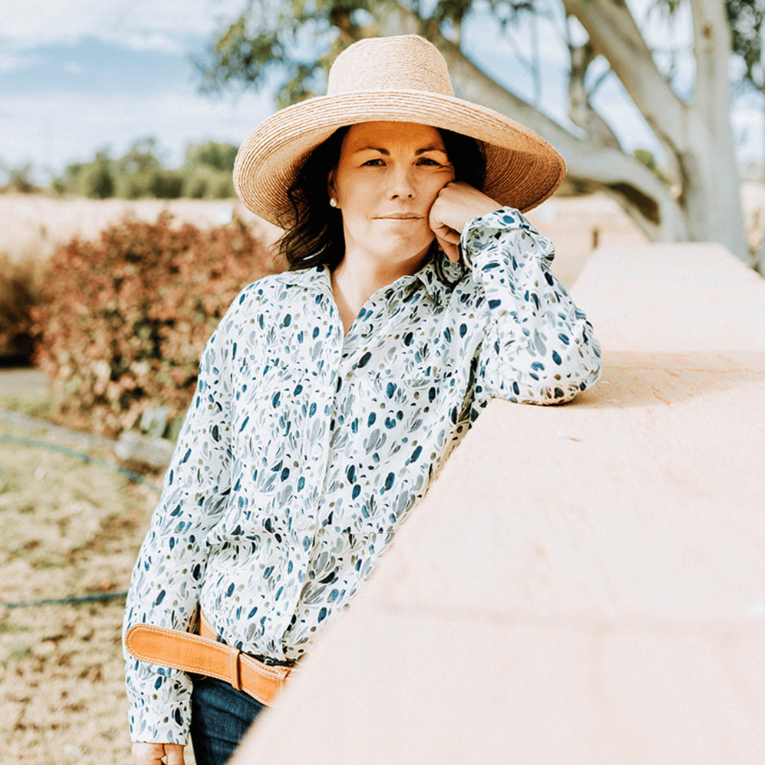 Atlas Blue Organic Linen Shirt - Outback Linen Co