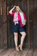 Indigo Navy Organic Linen Shorts
