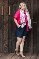 Indigo Navy Organic Linen Shorts