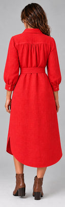 Everyday Linen Belt - Red [Pre-Order]