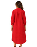 Everyday Linen Dress - Red Limited Edition [Pre-Order]