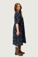 Rural Outback Linen Dress - Short Sleeve