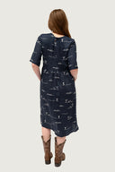 Rural Outback Linen Dress - Short Sleeve