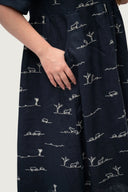 Rural Outback Linen Dress - Short Sleeve