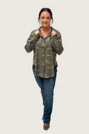 Rural Outback Linen Shirt - Spinifex