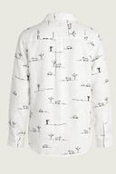 Rural Outback White Embroidered Long Sleeve Linen Shirt - Outback Linen Co