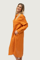 Everyday Linen Dress - Rust