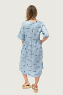 Rural Outback Linen Dress - Short Sleeve