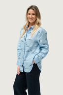 Rural Outback Linen Shirt - Sky Blue