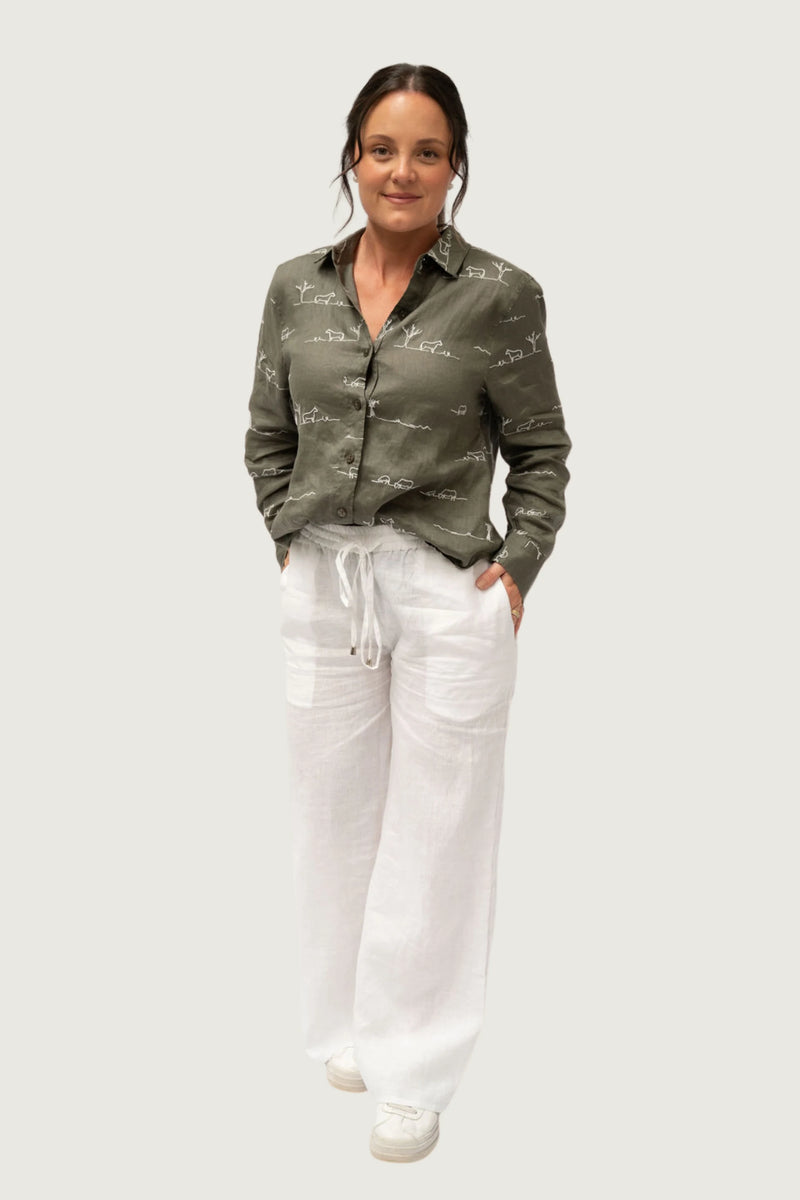 Everyday Linen Pants - White